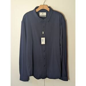 Father Sons Classic Navy Polo Long Sleeve XXXXL